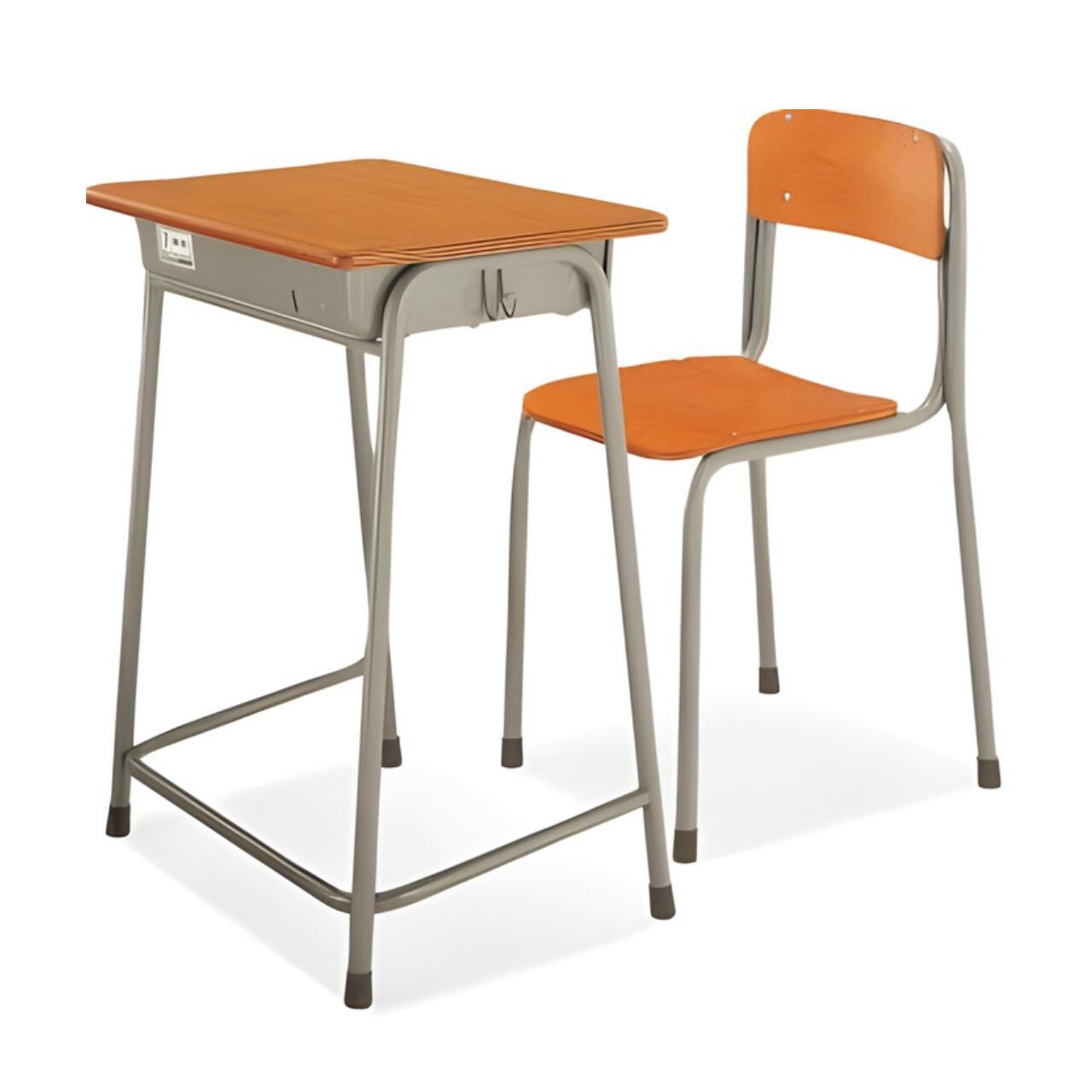 コクヨ KOKUYO 学校机・椅子セット 旧JIS固定式 生徒用デスク 学習机 棚：スチール SSD-F2N+SCH-F2N