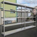 【中古】 イトーキ 軽中量ボルトレスラック H2105,W3645,D475ミリ 天地5段耐荷重150kg/段(部材お届け)【個人様宅へのお届け不可】【日曜、祝...