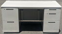 【中古】 コクヨ 両袖デスク(147)MX+シリーズ W1400,D700,H700ミリナチュラルグレー色(F1色)【中古】【個人宅へのお届け不可商品です。】【...