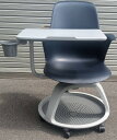 【中古】 Steelcase ミーティングチェア Nodeサイドテーブル付(カップホルダー付)ネイビー(ジャズ)