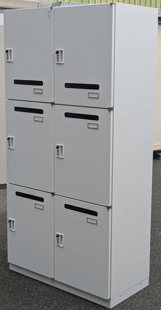 Rakuten - 【中古】 イトーキ 6人用パーソナルロッカー D450ミリ ダイヤル錠タイプ （ダイヤル検索キーは付属しません）W900×D450×H1790mm HCN-189HSR-W9 【北海道、沖縄や離島は配送不可です】