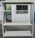 【中古】 コクヨ 中量ボルトレスラック H1830,W1550,D450ミリ 天地4段【中古】耐荷重300kg/段(部材お届け)【個人宅へのお届け不可商品です。...