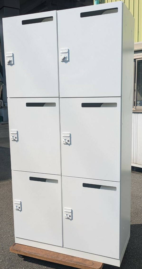 【中古】 コクヨ 6人用パーソナルロッカー ダイヤル錠タイプ BWU-RN62XM79SAW 【北海道、沖縄や離島は..