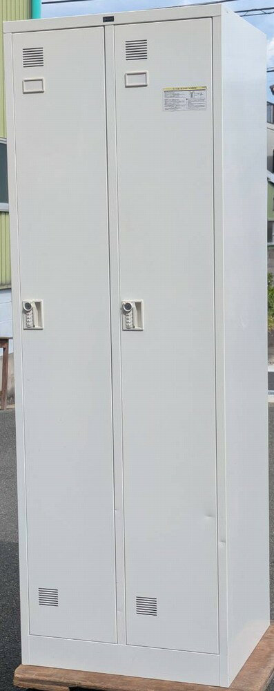【中古】 内田洋行 ウチダ 2人用ロッカー ダイヤル錠タイプ W608×D515×H1790mm 【北海道 沖縄や離島は配送不可です】