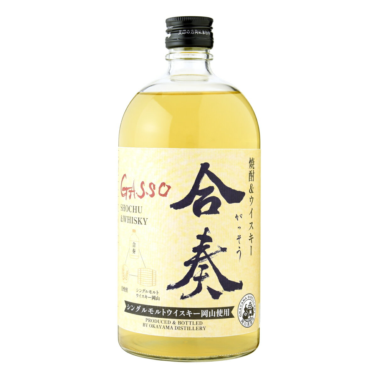 お歳暮 ギフト お年賀 焼酎＆ウイスキー合奏 720ml 麦 麦焼酎 ウイスキー スピリッツ 酒 お酒 お中元 御中元 御歳暮 御年賀 お礼 御礼 誕生日 贈り物 贈答 プレゼント 父の日 母の日 敬老の日 内祝い お祝い 御祝 お返し 退職祝い 帰省 手土産 岡山 宮下酒造 新商品