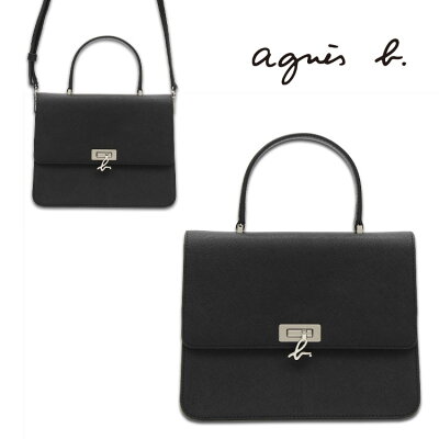 アニエスベー agnesb ハンドバッグ ショルダーバッグ 2way HS31-01 バッグ カバン レザー 革 斜めがけ デイリーバッグ サブバッグ 大人 おしゃれ かわいい 小さめ プレゼント ブラック ブランド レディース ギフト