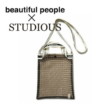 ビューティフルピープル STUDIOUS別注 beautiful people バッグ ビニールサコッシュ コラボ プールバッグ カバン サコッシュ ショルダーバッグ レディース