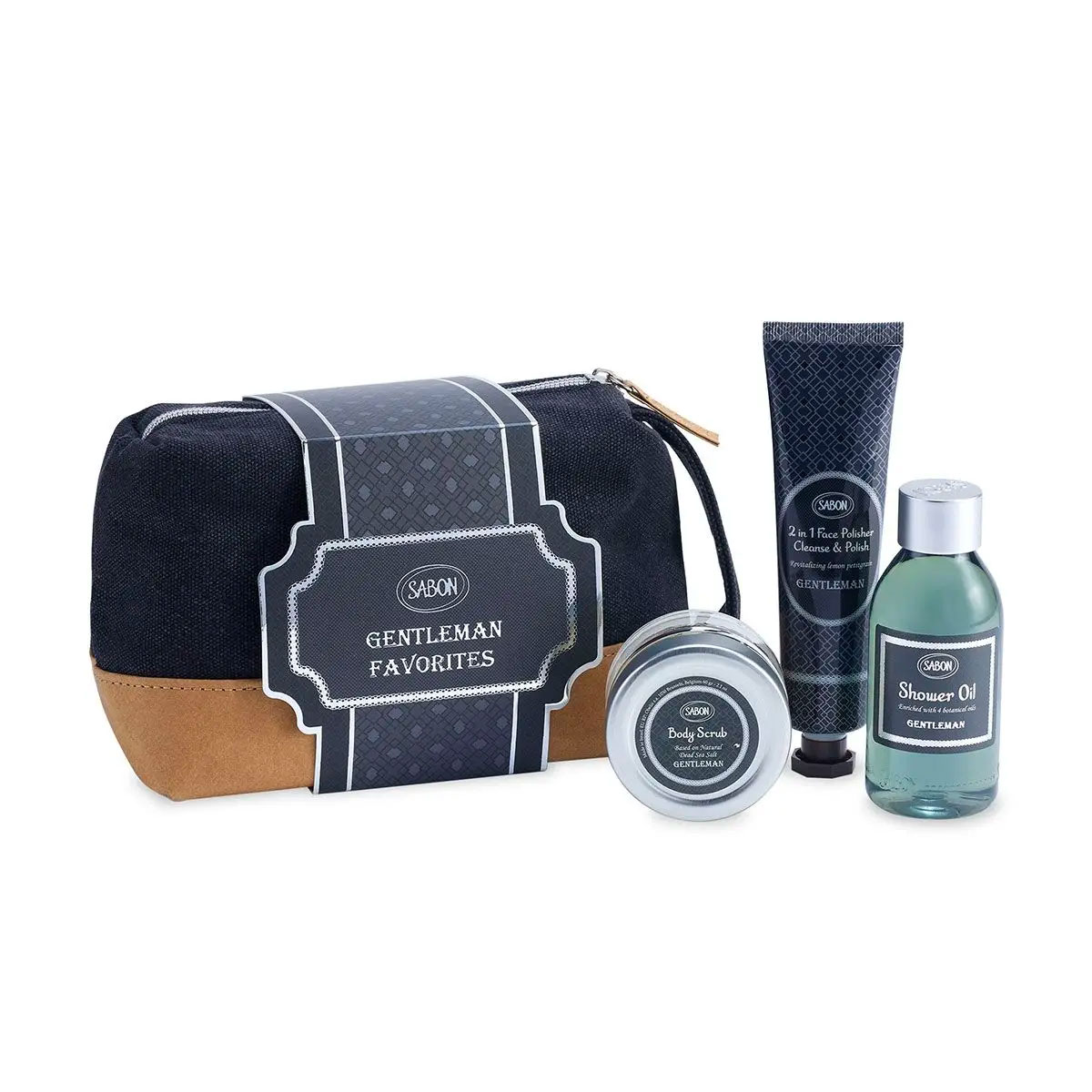 サボン SABON トラベルギフトジェントルマン ポーチ付き メンズコスメ ボディスクラブ シャワーオイル 洗顔 ギフト トセット プレゼント 香り ボディケア 角質 ボタニカルオイル メンズ おしゃれ かわいい ブランド バレンタイン 2024のサムネイル