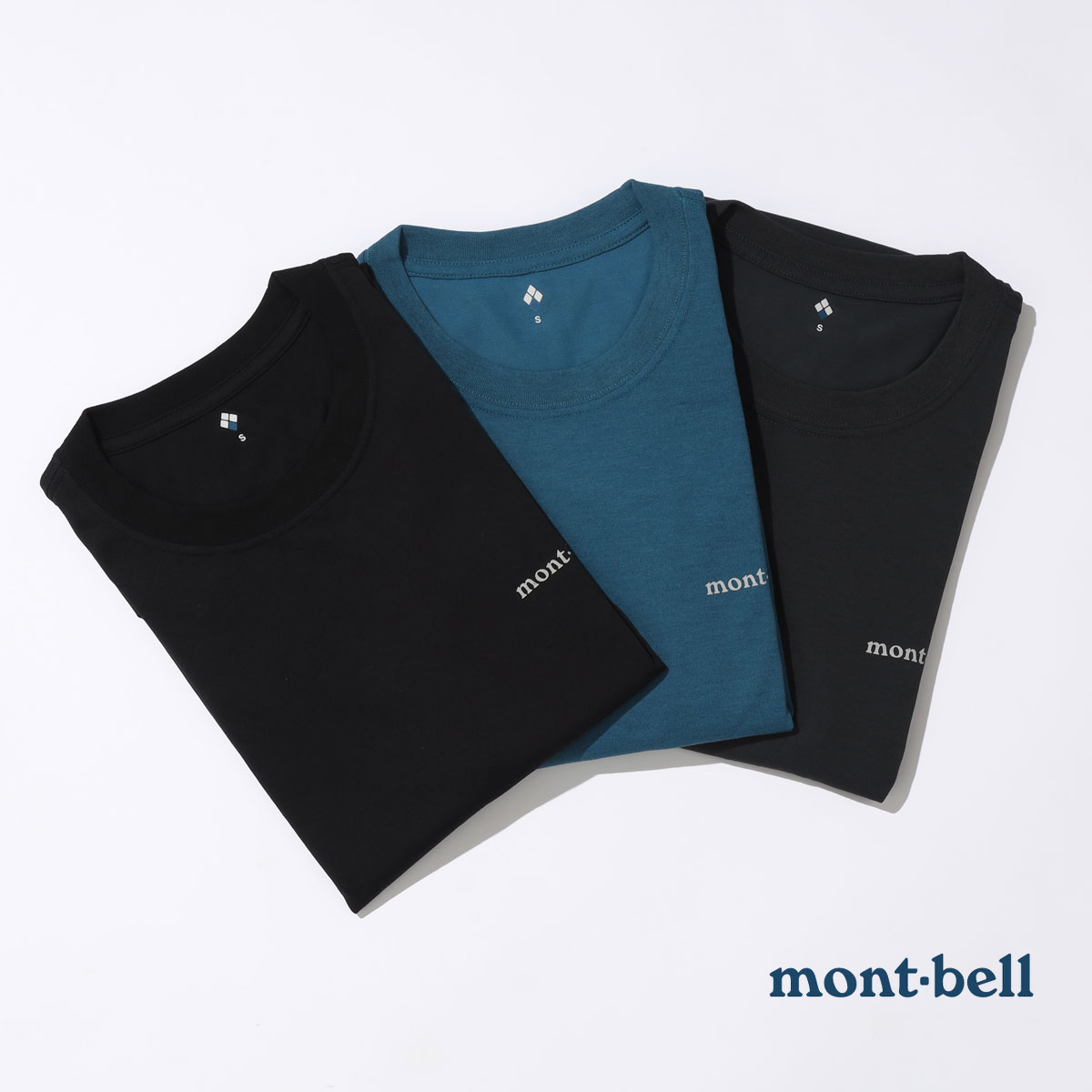 モンベル mont-bell Tシャツ 半袖 1114110 montbell 半袖tシャツ 通気性 キャンプ アウトドア ワンポイント トップス ロゴ カジュアル ブラック ブランド 誕生日 プレゼント ギフト シンプル 大人 おしゃれ かわいい メンズ レディース 男性用 女性用 グリーン グレー