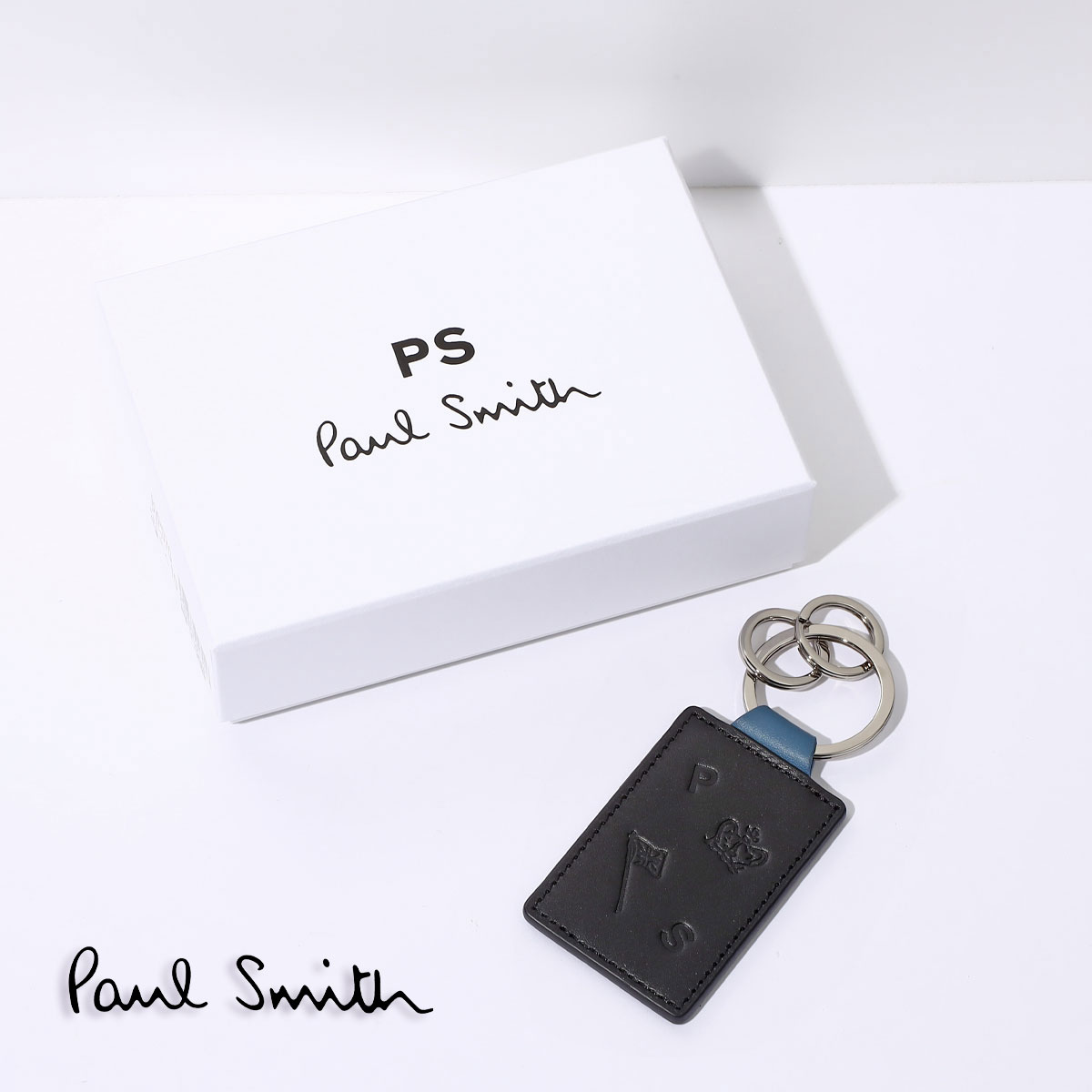 ポールスミス ポールスミス paulsmith キーリング BYP070 カラビナ ロゴ シンプル キーホルダー レザー 革 おしゃれ キーリング メンズ レディース ブランド ギフト プレゼント アクセサリー