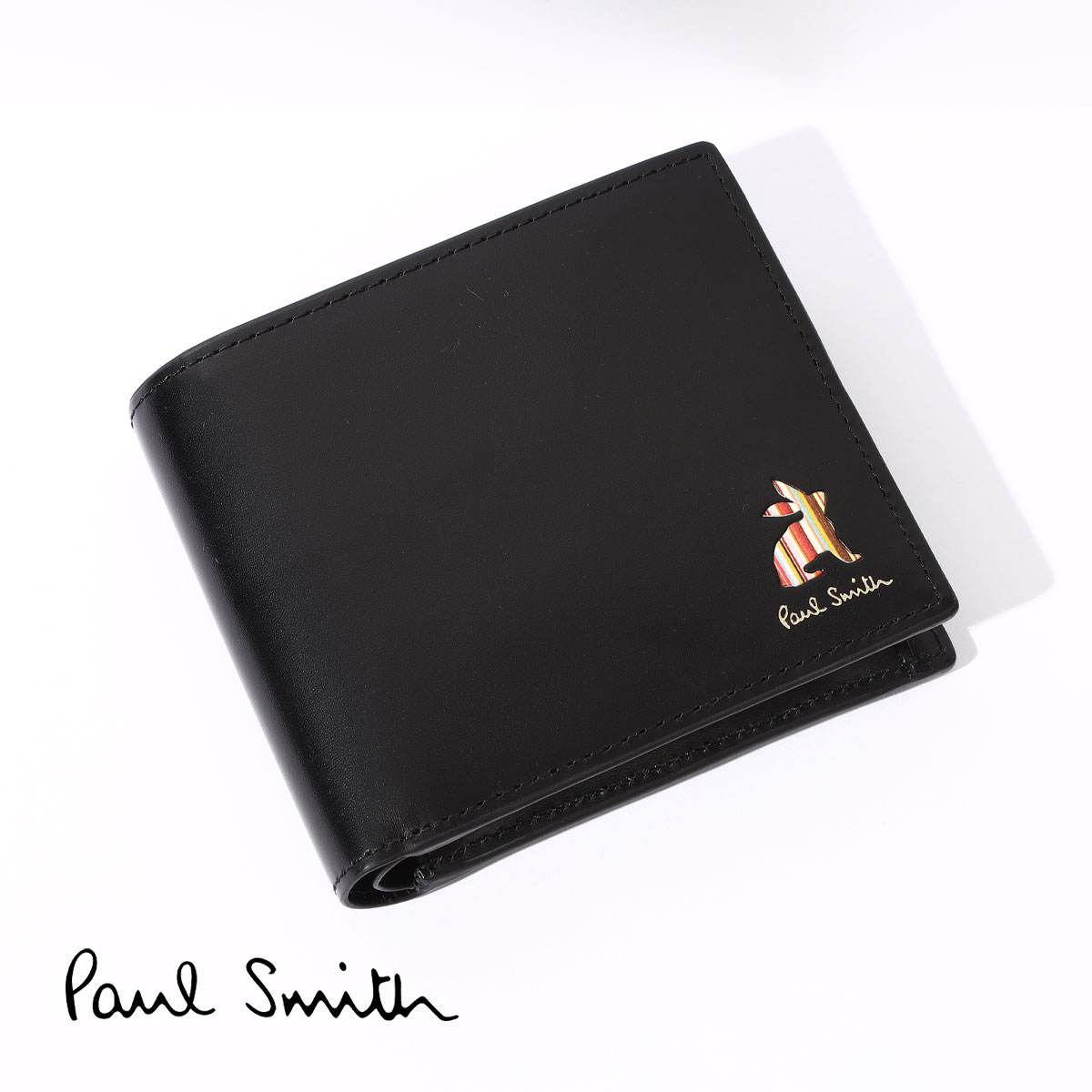 ポールスミス ポールスミス Paul Smith 2つ折り財布 メンズ PSC164 マーケトリーストライプラビット 小銭入れあり ブランド 本革 レザー カード入れ 大容量 コンパクト 軽い 薄い 高品質 おしゃれ ギフト プレゼント 誕生日 コンパクト 軽量 高級感 873734 P164