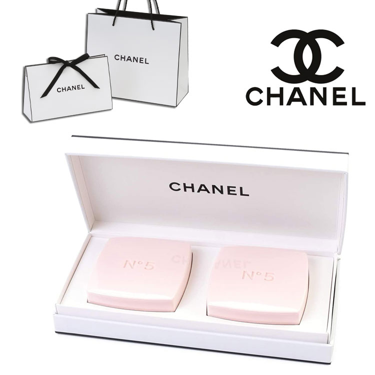 シャネル 石鹸 ギフトセット CHANEL N°5 サボン 2個セットサヴォン ロー オードゥ トワレット 石鹸 せっけん ソープ 美容 美白 化粧品 ギフト ギフトセット プレゼント