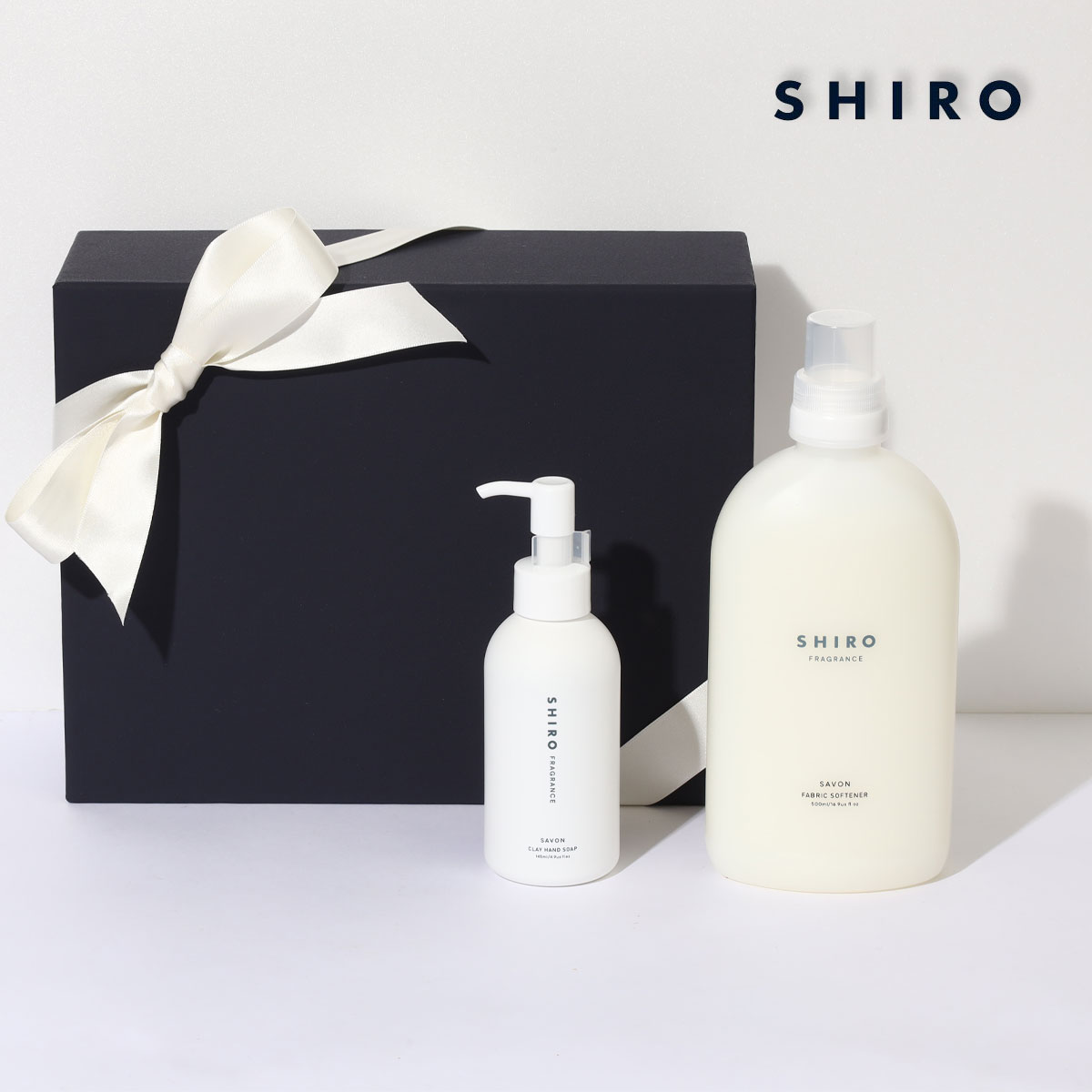 SHIRO シロ ハンドソープ 柔軟剤 ファブリックソフナー 高級 液体石けん サボン ホワイトリリー ホワイトティー ギフトセット box 石鹸 せっけん 誕生日 贈り物 日用品 かわいい おしゃれ ボトル 手に優しい スクラブなし 可愛い ブランド お中元