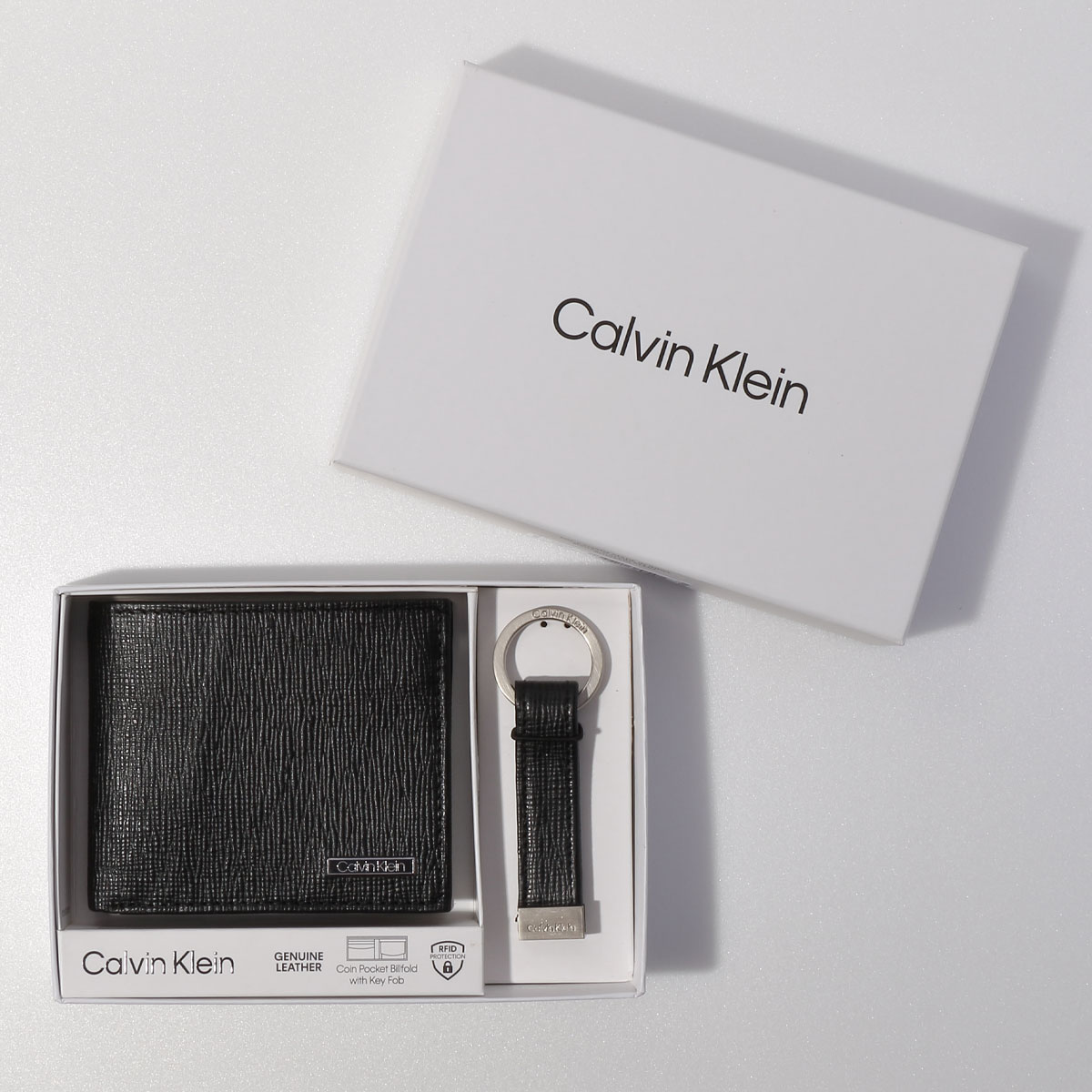 カルバンクライン 財布（メンズ） 【店内全品ポイント2倍】 カルバンクライン Calvin Klein 財布 キーリング 31CK330014 二つ折り折り財布 メンズ カラビナ ホルダー CK 小銭入れ レザー 革 本革 ブランド ミニ財布 ミニウォレット おしゃれ ギフト プレゼント