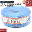 メーカー直販あす楽【PP荷造りヨリロープ5mmx100m青 】/3980円以上で送料無料/紺屋商事結束ヒモ 梱包 作業用品 結束用品 輪ゴム 荷造り紐/用途 誘...
