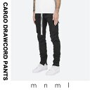 mnml ミニマル mnml Cargo Drawcord Pants BLK