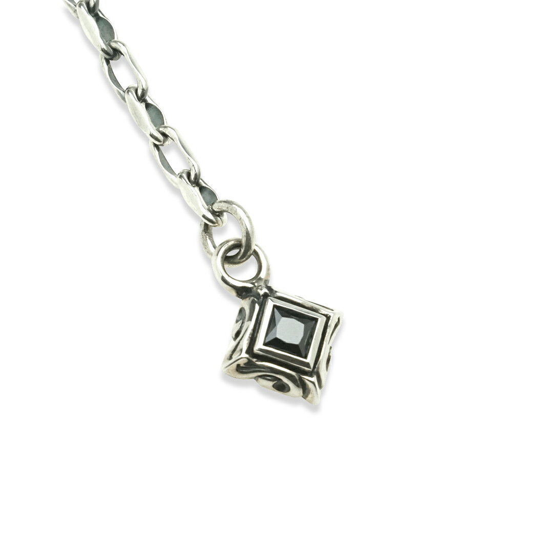 【公式エムズコレクション】【直営店】【M's Collection】アンクレット ブレスレット チェーン シルバー ジュエリー アクセサリー キュービックジルコニア サファイア ブラック ブルー メンズ レディース ユニセックス ペア プレゼント ギフト メイドインジャパン 送料無料 2