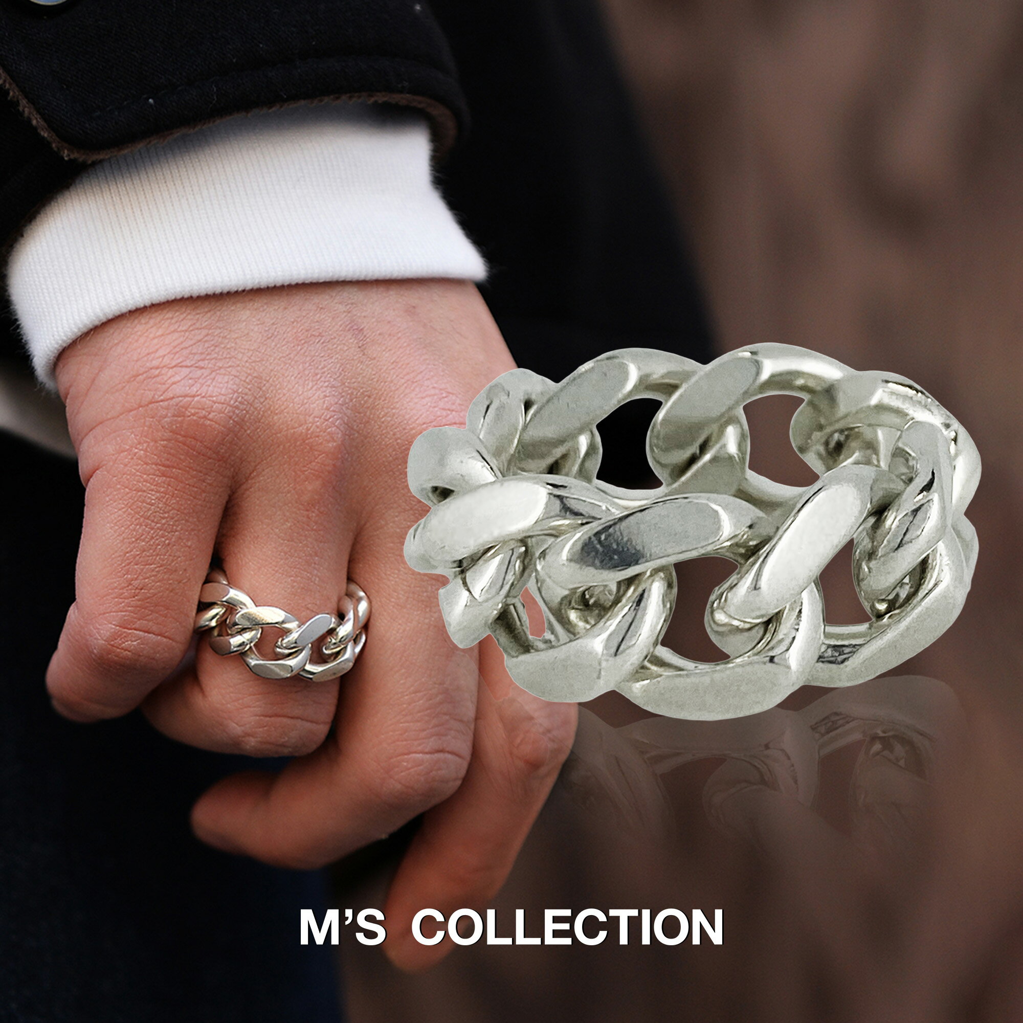 【公式エムズコレクション】【直営店】【M's Collection】FINE CHAIN RING L