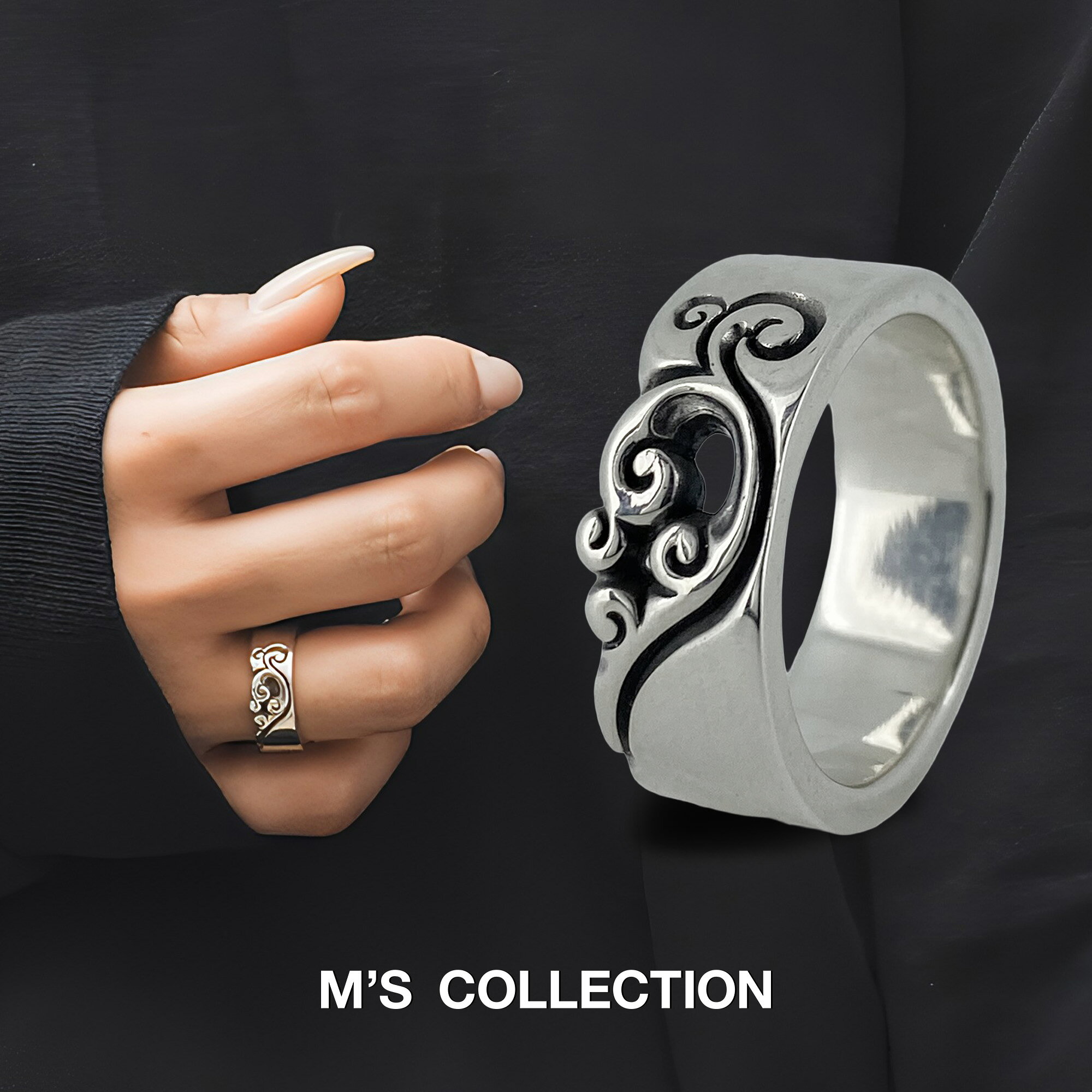 【公式エムズコレクション】【直営店】【M's Collection】WING HEART PAIR RING WOMEN