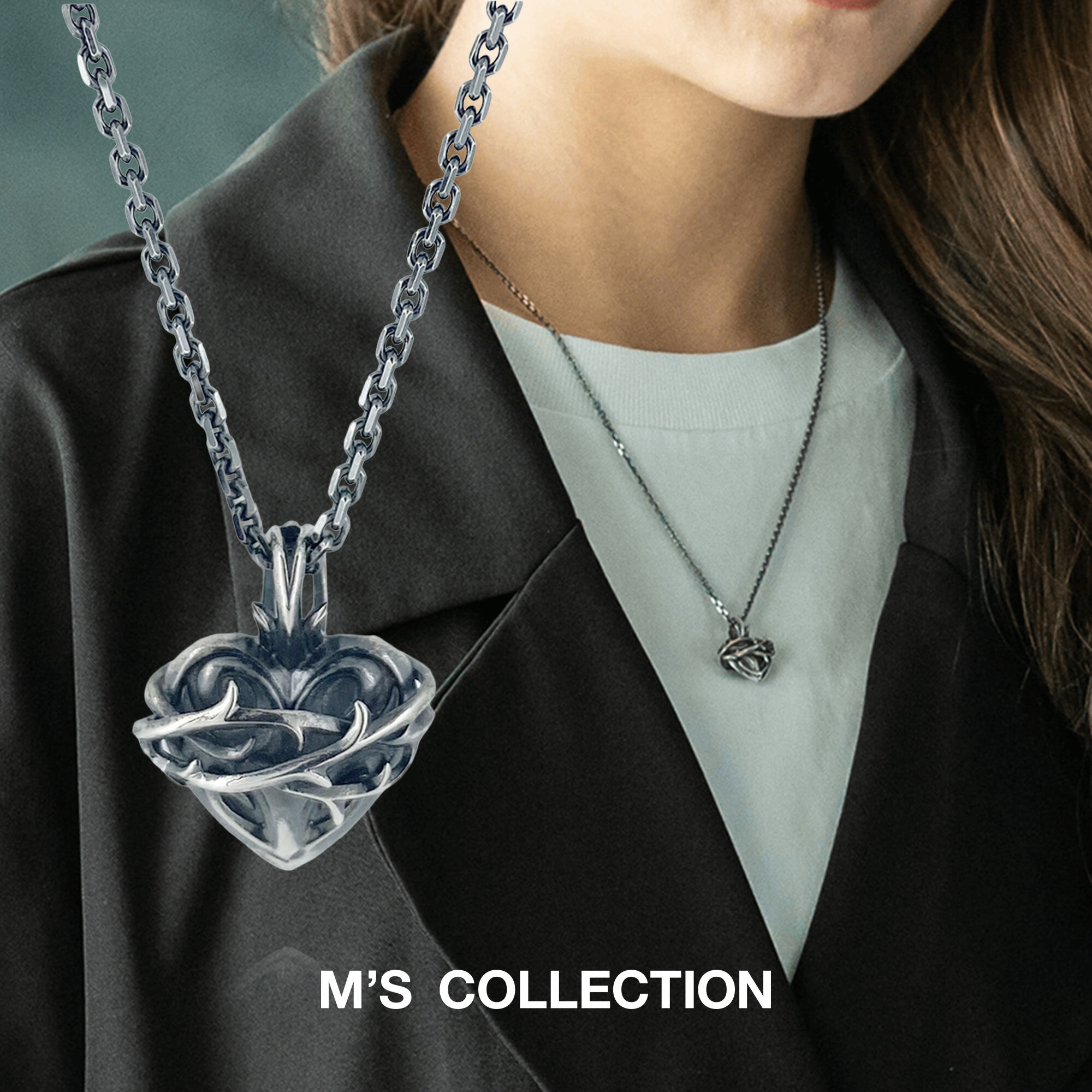 【公式エムズコレクション】【直営店】【M's Collection】THORN HEART PENDANT M