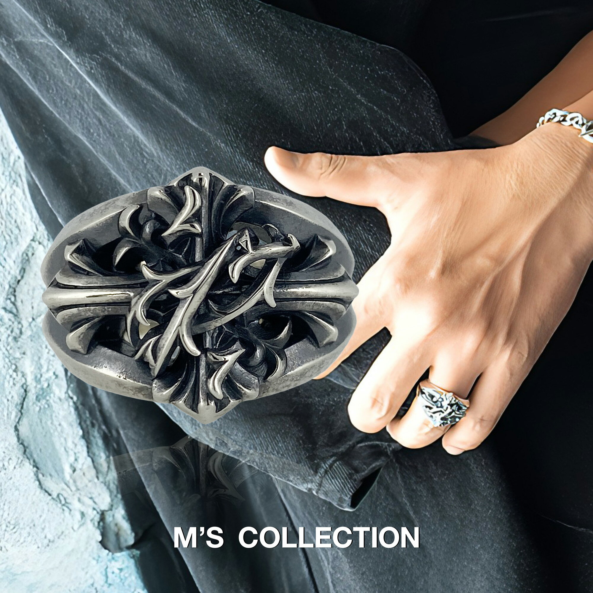 【公式エムズコレクション】【直営店】【M's Collection】THORN CROSS RING