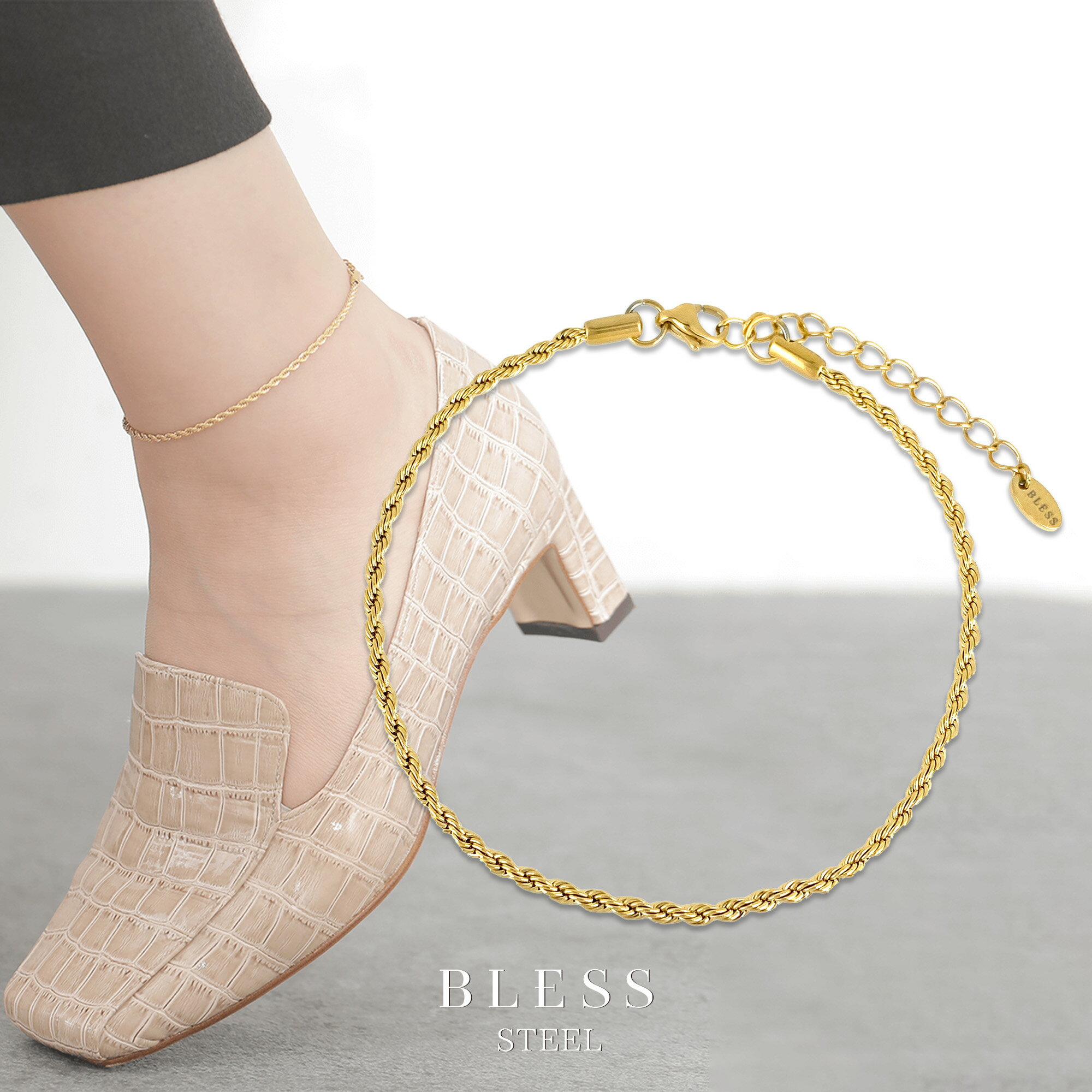 アンクレット(L) 【ステンレス アンクレット メンズ レディース BLESS ブレス】