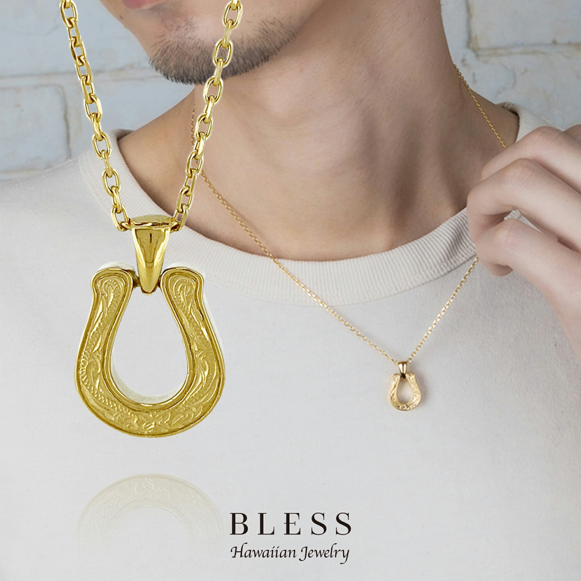 ハワイアンジュエリーネックレス【ステンレス ネックレス メンズ レディース BLESS ブレス ハワイアンジュエリー】