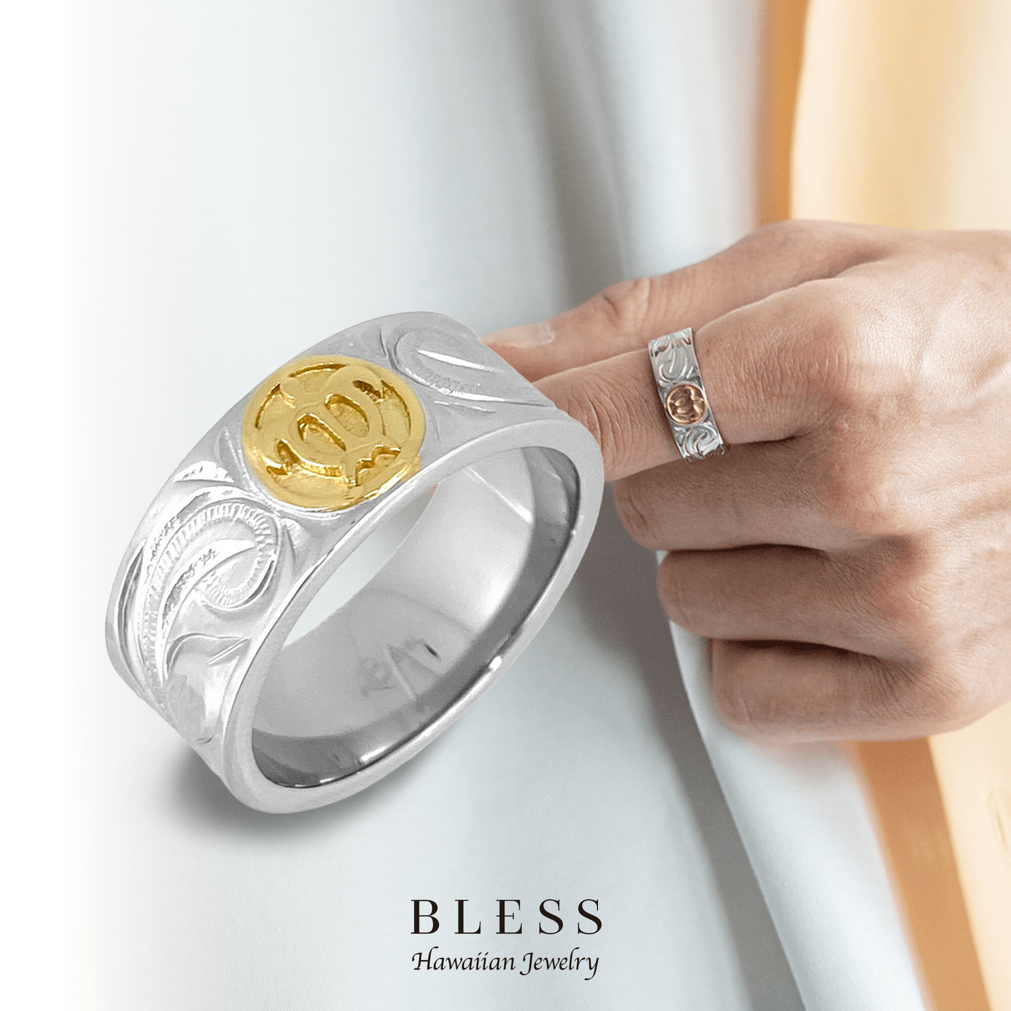ハワイアンジュエリーリング 【ステンレス リング メンズ BLESS ブレス ハワイアンジュエリー】