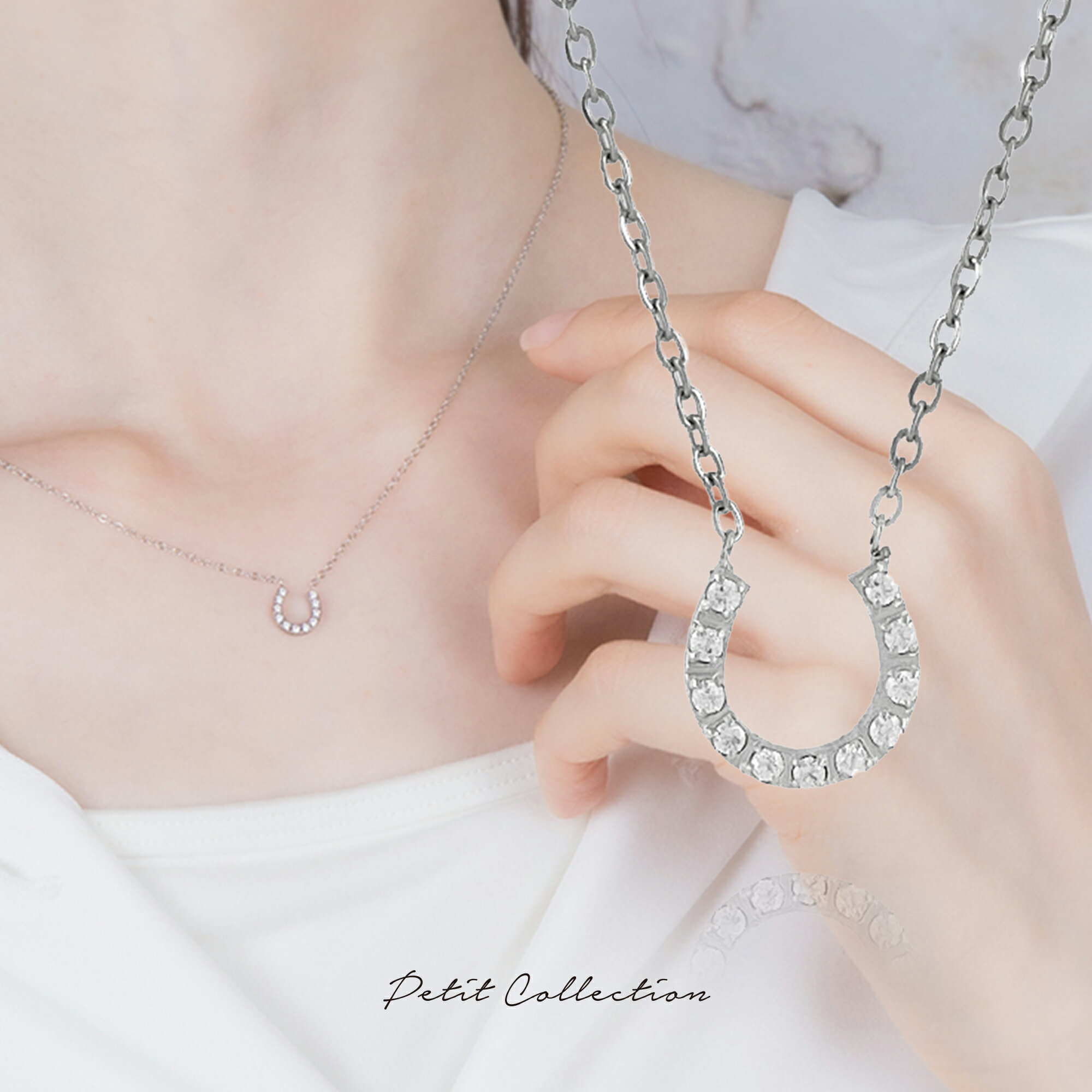 ホースシューネックレス【ステンレス ネックレス レディース Petit Collection プチコレクション】