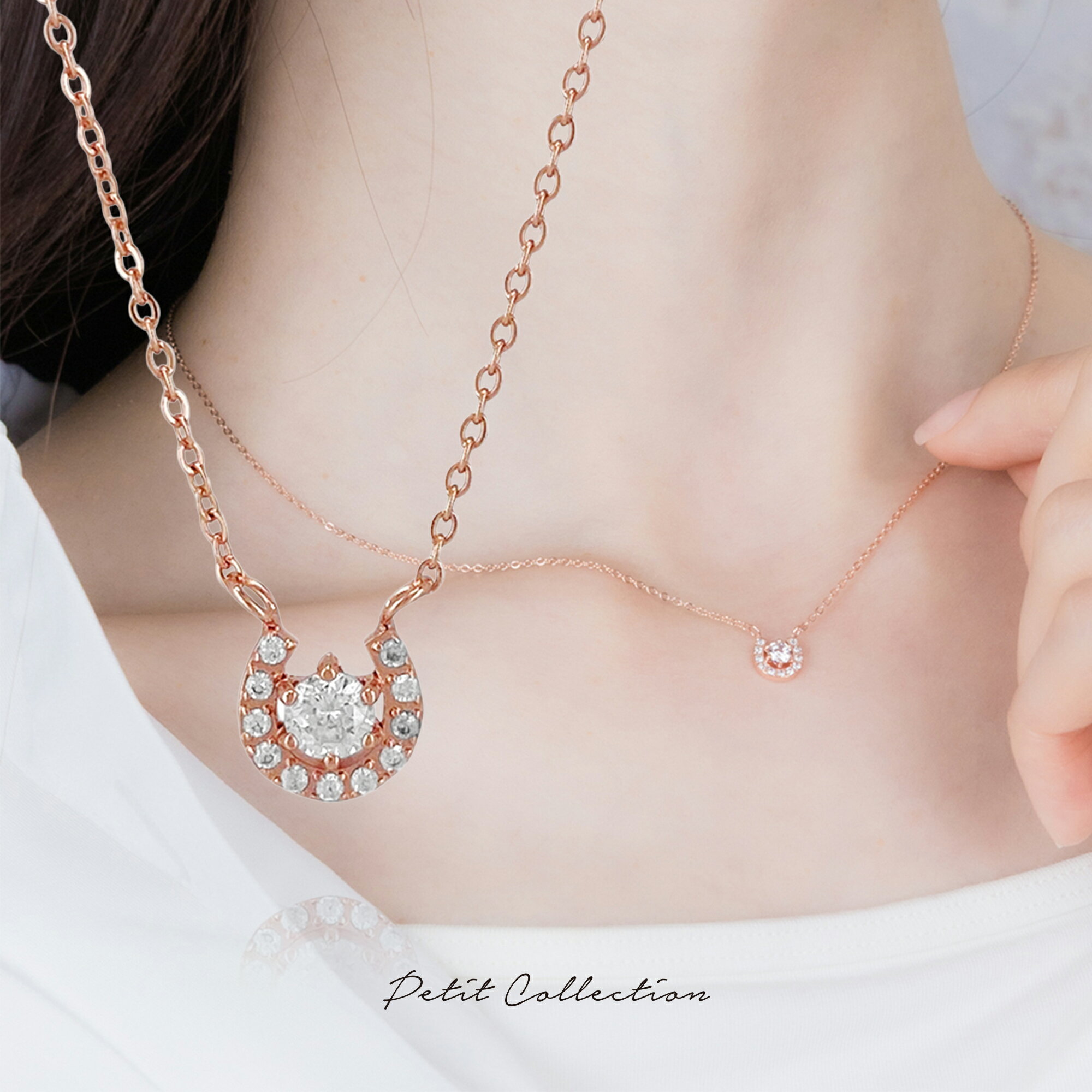 ホースシューネックレス【ステンレス ネックレス レディース Petit Collection プチコレクション】