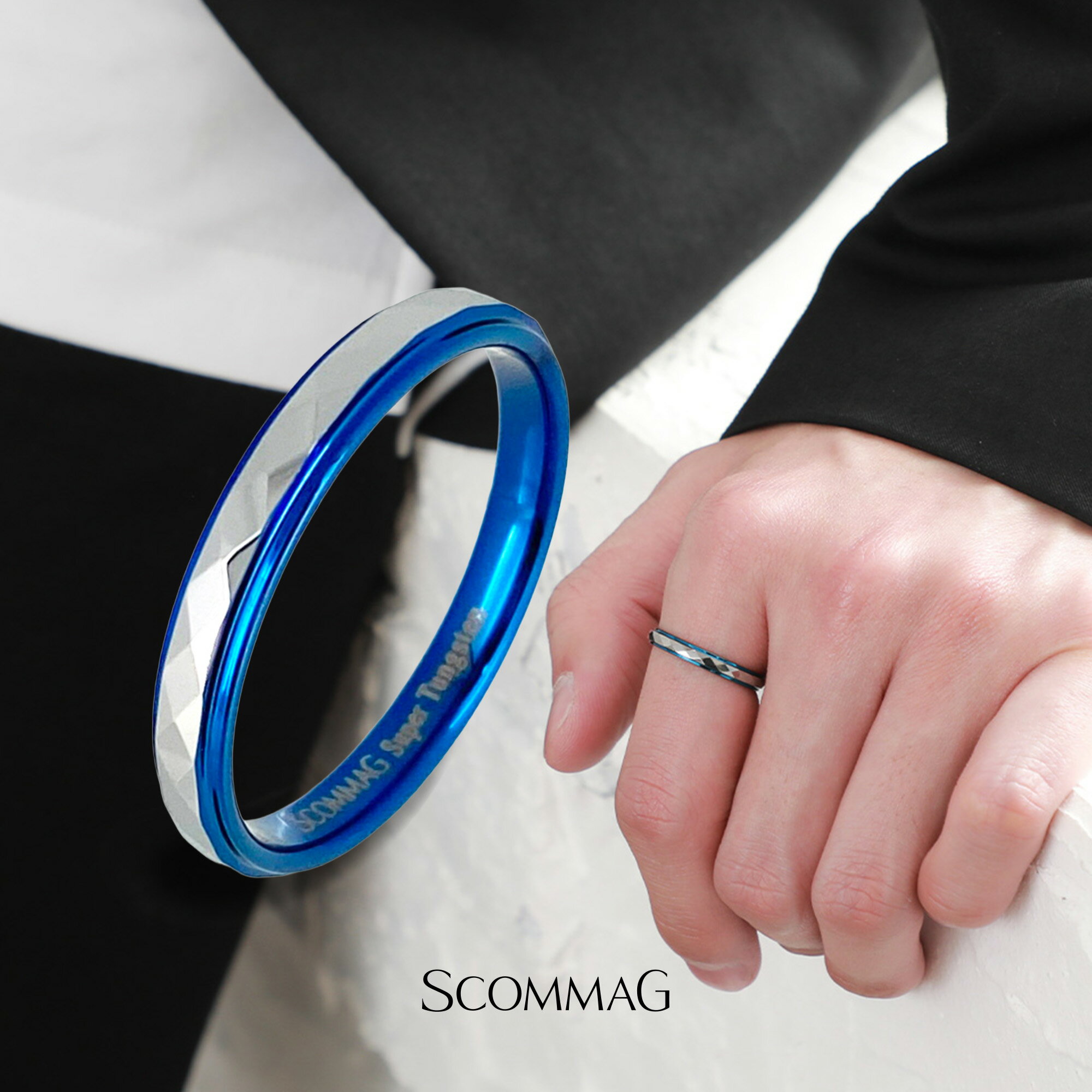 【刻印無料サービス】カッティングリング【リング メンズ レディース SCOMMAG エスカマジー】