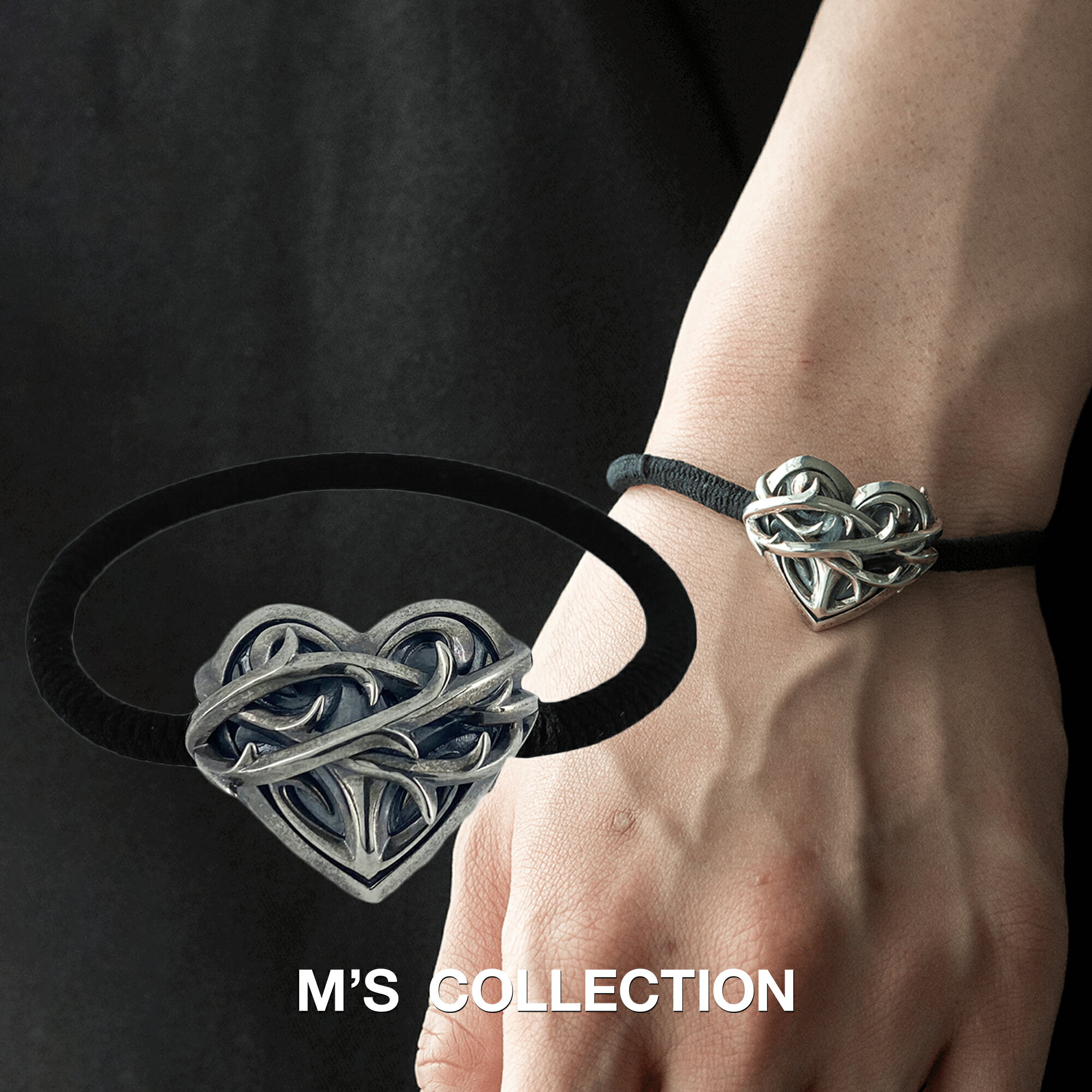 ڸॺ쥯ۡľŹۡM's CollectionTHORN HEART HAIR RUBBER BRACELET