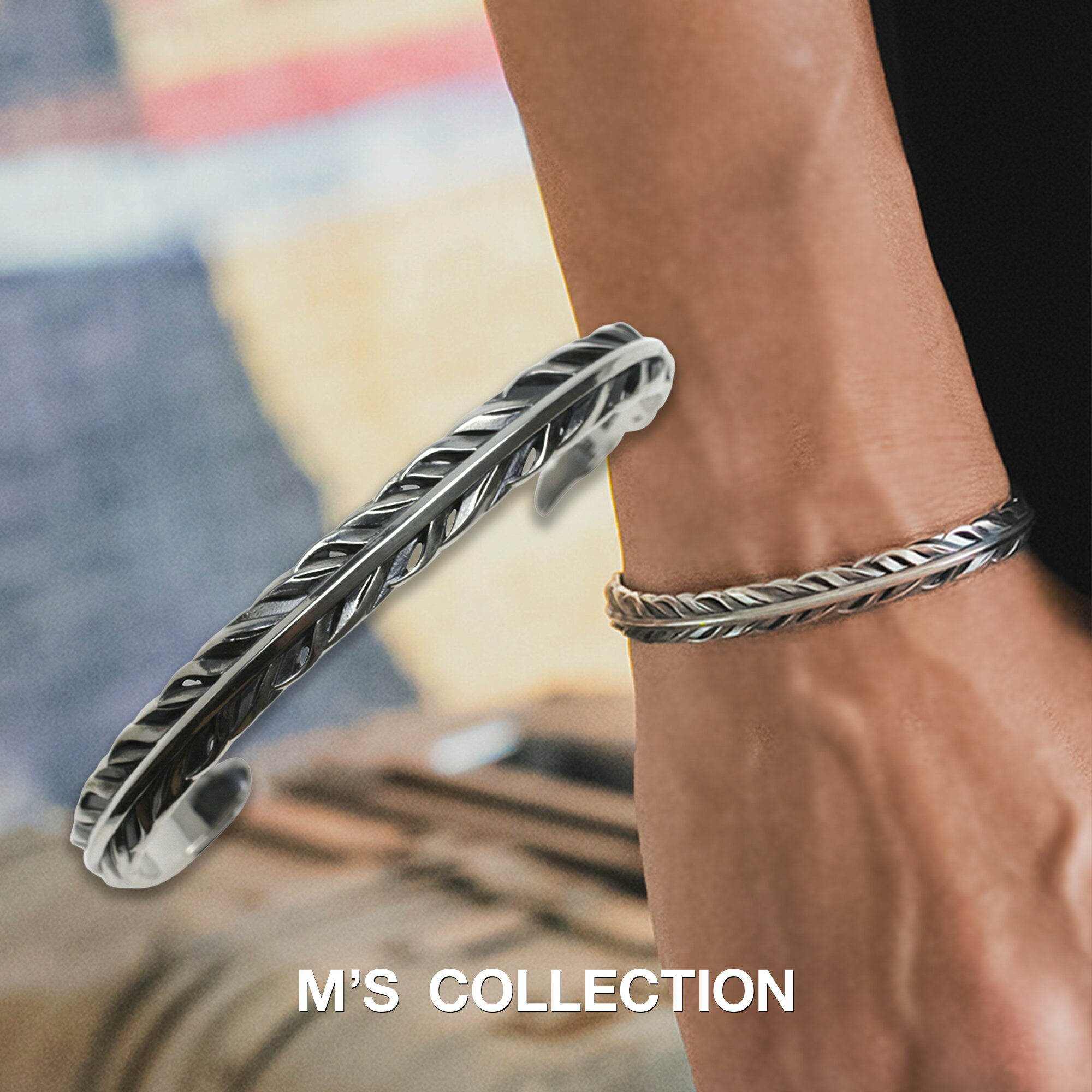 【公式エムズコレクション】【直営店】【M's Collection】INTELLECTUAL FEATHER BANGLE