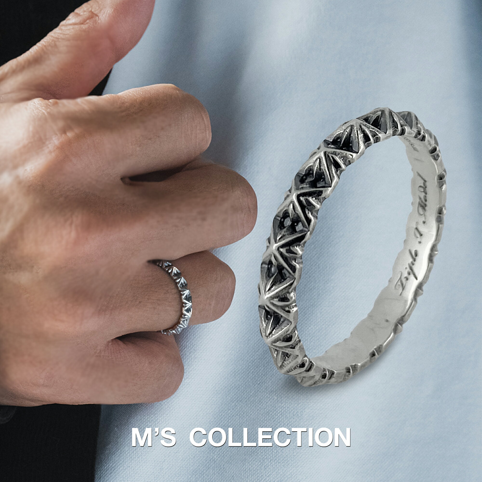 ڸॺ쥯ۡľŹۡM's collectionTRIPLE X STUDS NARROW RING