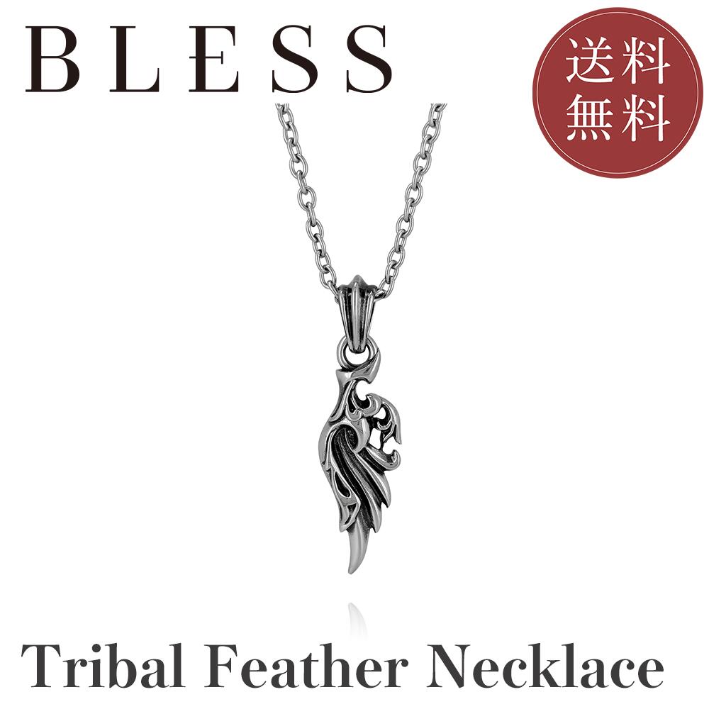 樂天商城 - トライバルフェザー ネックレス【ステンレス ネックレス メンズ BLESS ブレス】