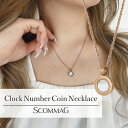 【限定商品】クロックナンバーコインネックレス【ステンレス リング レディース ペア SCOMMAG エスカマジー】