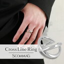 【10%OFFクーポンあり】クロスラインリング【SCOMMAG】(4)