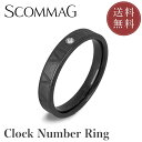 【刻印無料サービス】クロックナンバーリング【ステンレス リング メンズ SCOMMAG エスカマジー】