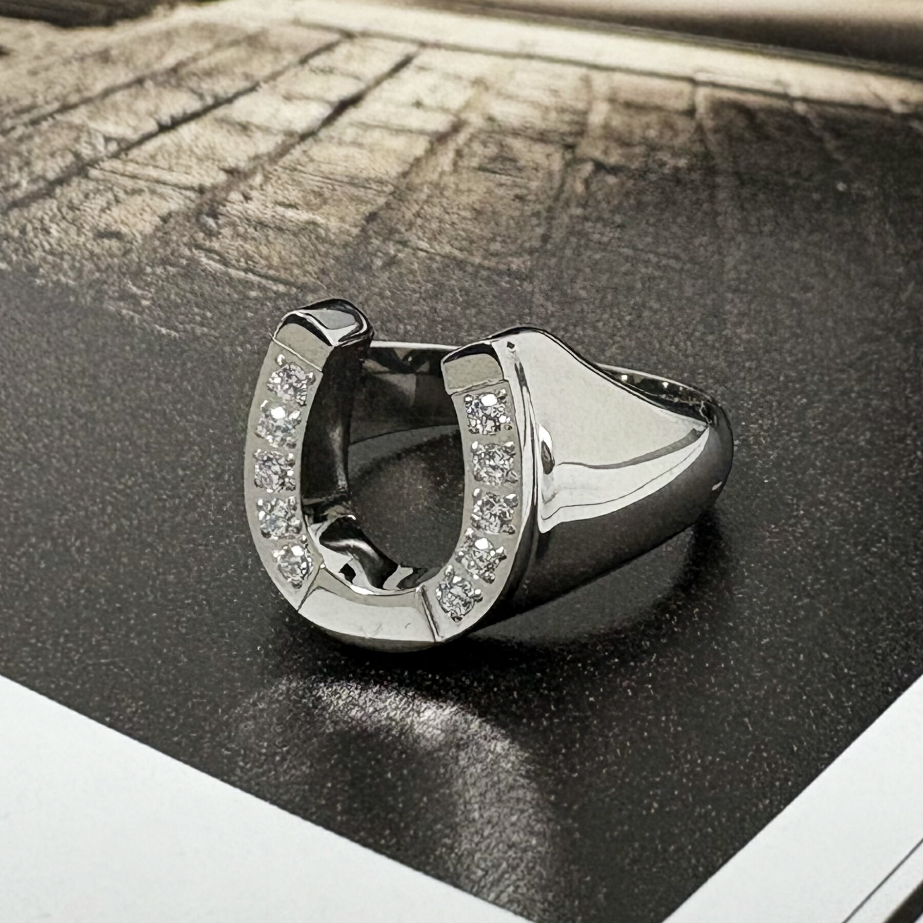 ホースシューリング【ステンレス リング メンズ SCOMMAG エスカマジー】