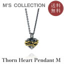 【10%OFFクーポンあり】【公式エムズコレクション】【直営店】【M's Collection】THORN HEART PENDANT M K10YG × SV(4)