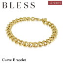 チェーンブレスレット(L)【ステンレス ブレスレット メンズ BLESS ブレス ゴールドカラー】