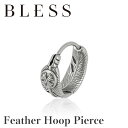 フェザーフープピアス(片耳用)【ステンレス ピアス レディース メンズ BLESS ブレス】