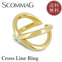 【10%OFFクーポンあり】クロスラインリング【SCOMMAG】
