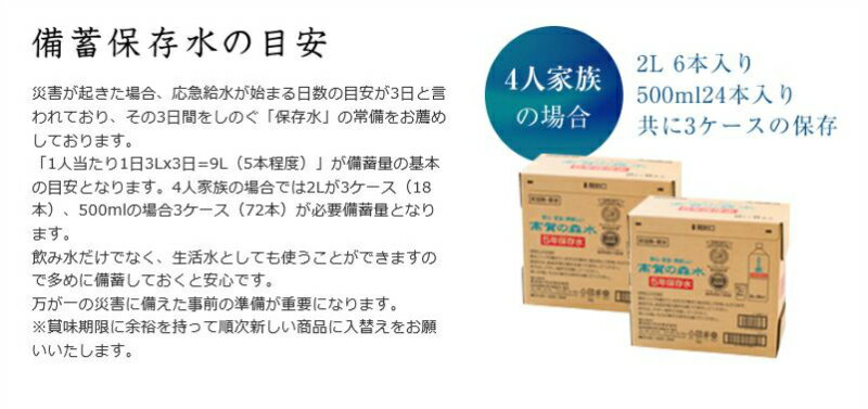 送料無料一年間保証 高賀の森水 ５年保存水 2リットル ６本入 １０ケース ６０本セット 自治体や会社の備蓄に まとめ買いがお得 こうかのしんすい 名水 ５年 保存水 水 おいしい モンドセレクション Iti 天然 軟水 簡易コップ 災害 買い置き 送料無料 防災 自治体 町会