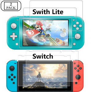 【2枚セット】Nintendo Switch/Switch Lite RTT001 （送料無料）クリアガラスフィルム ブルーライト強化ガラスフィルム 保護フィルム 液晶保護 画面保護 ニンテンドー スイッチ 任天堂スイッチ テレビゲーム ガラスフィルム 保護ガラス[Z] MSDF