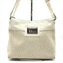【中古】良品 Christian Dior ディオール トロッター ショルダー バッグ ストリートシック ホワイト k1704