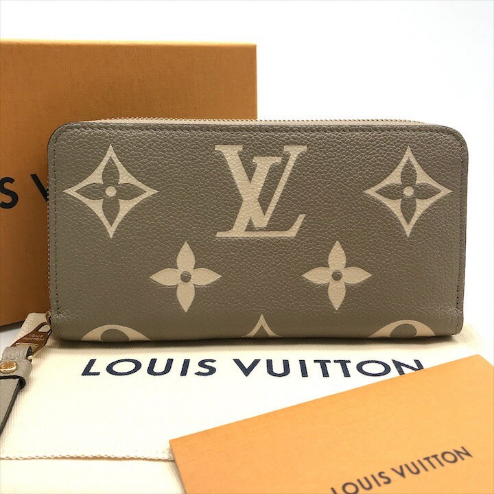 Rakuten - 【中古】超美品 LOUISVUITTON ルイヴィトン アンプラント ジッピー ウォレット 長財布 ベージュ k2154