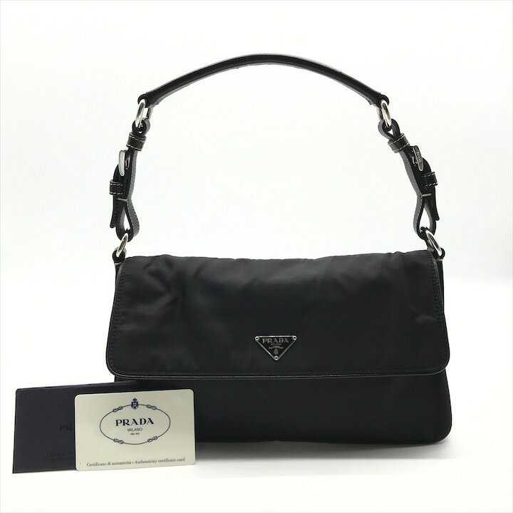 【中古】良品 PRADA プラダ ナイロン 