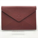 【中古】良品 Berluti ベルルッティ ロゴ型押し レザー クラッチ セカンド バッグ ボルドー k4614(4)