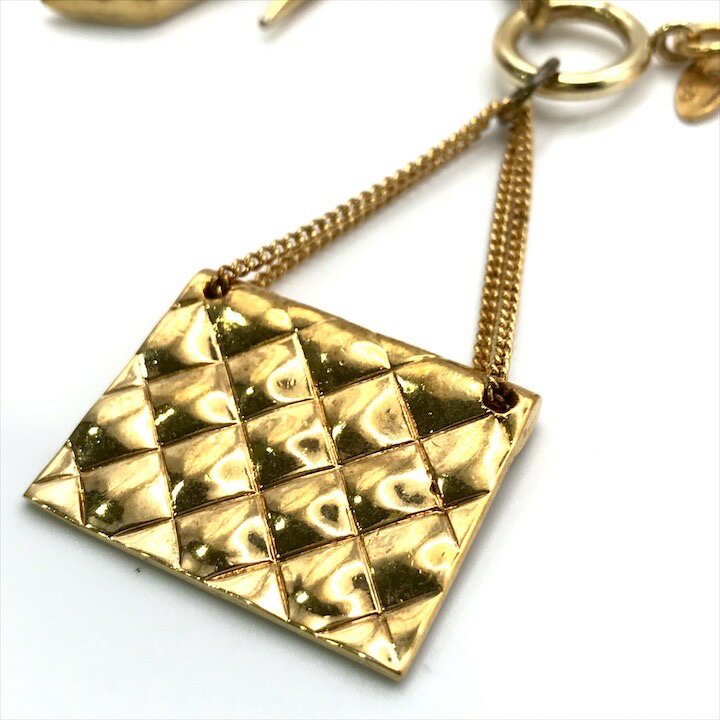 【中古】良品 CHANEL シャネル ココマーク マトラッセ バッグ ネックレス ゴールド アクセサリー レディース ヴィンテージ k4129 2
